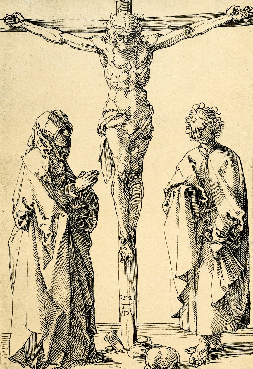 Cristo sulla croce con Maria e Giovanni da Albrecht Dürer