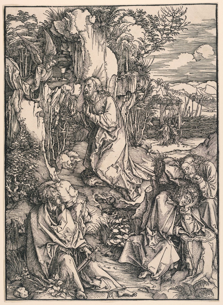Cristo sul Monte degli Ulivi (Agonia nel Giardino), dalla Grande Passione da Albrecht Dürer