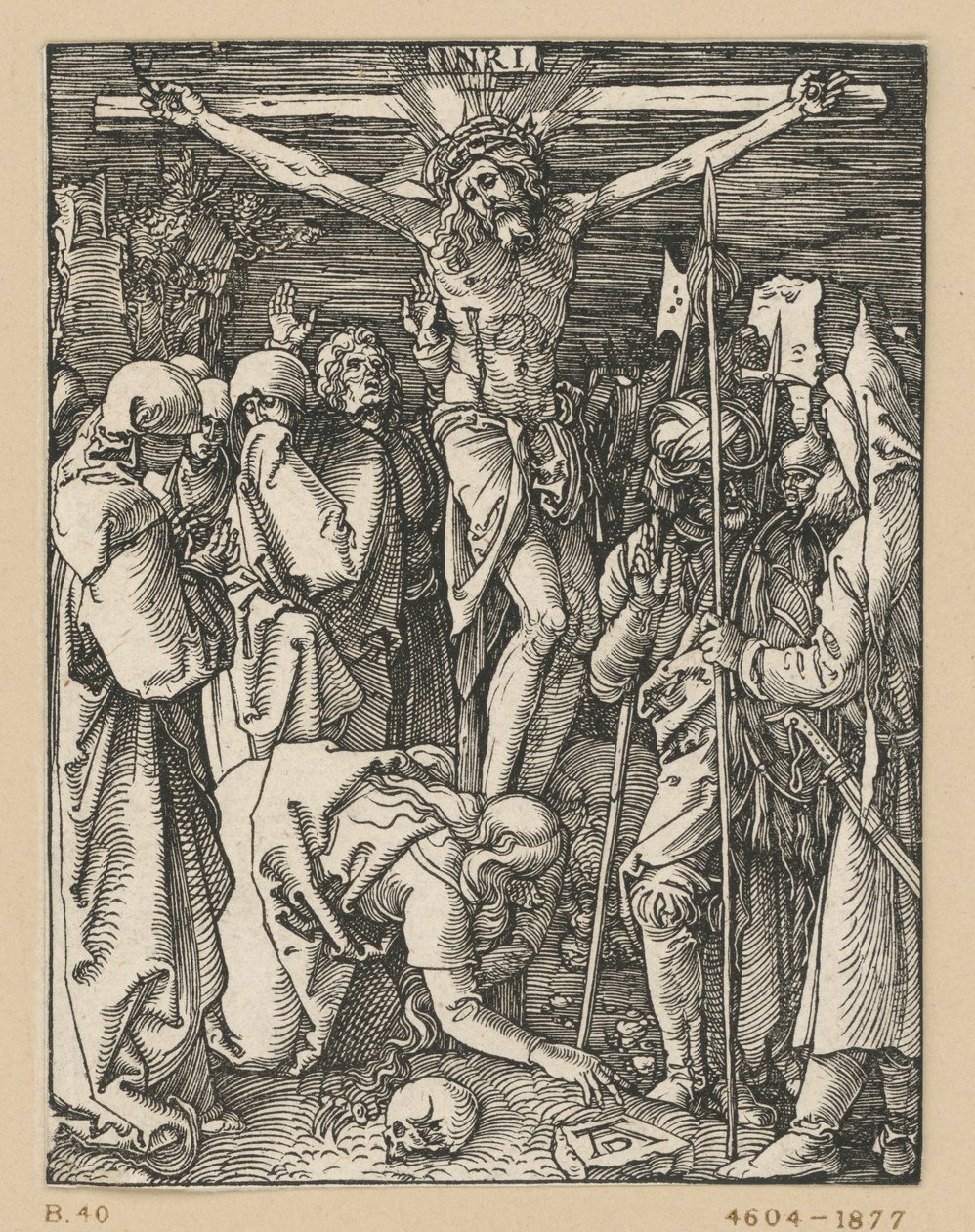 La crocifissione di Cristo (Piccola Passione) da Albrecht Dürer