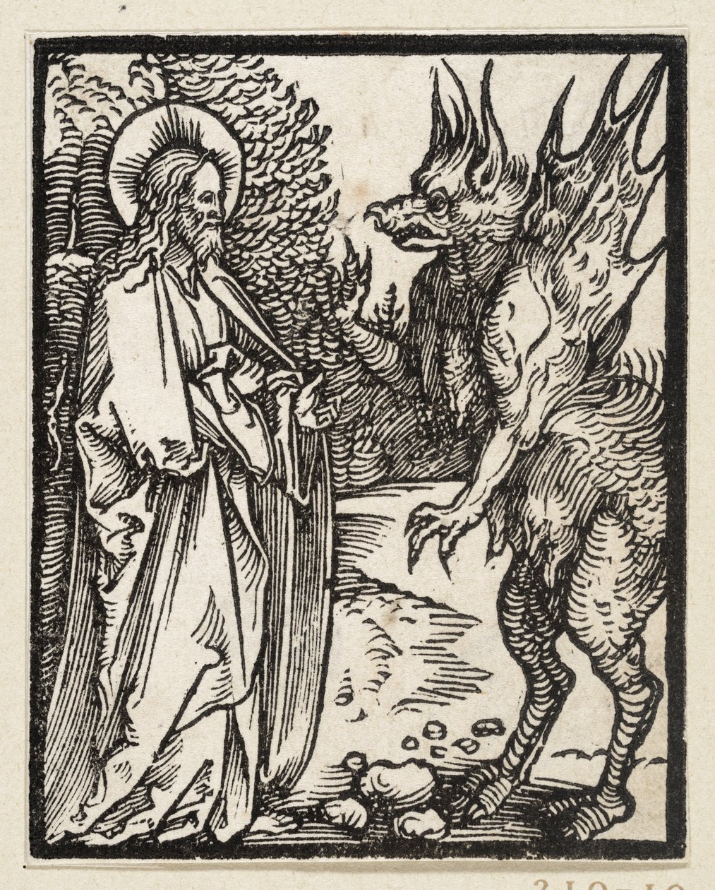 La tentazione di Cristo (43 temi religiosi) da Albrecht Dürer