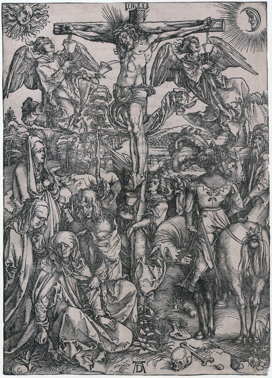 Cristo in croce, foglio 8 della serie "La Grande Passione" da Albrecht Dürer