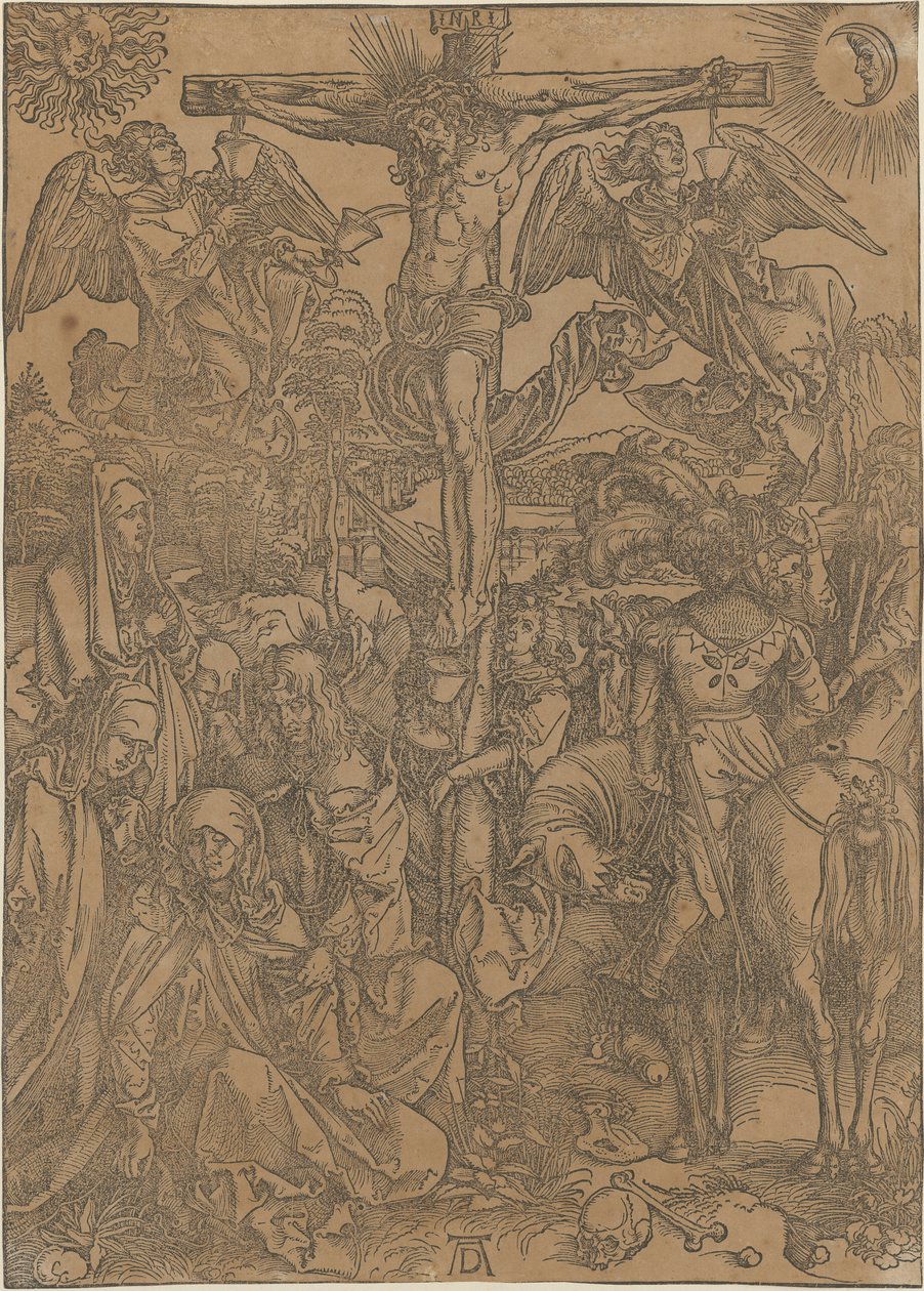 Cristo in croce, foglio 8 della serie "La Grande Passione" da Albrecht Dürer