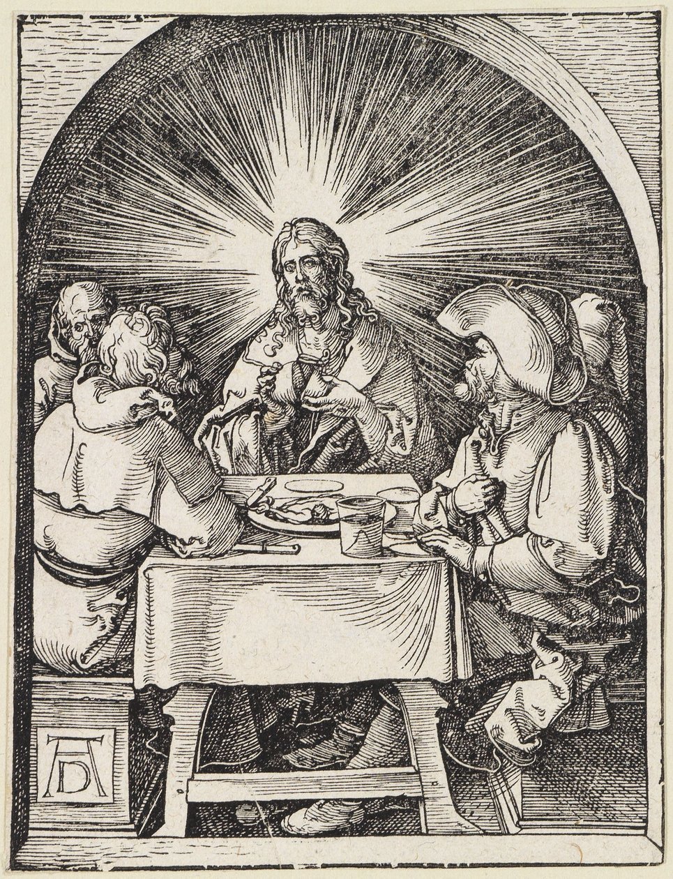 Cristo a Emmaus da Albrecht Dürer