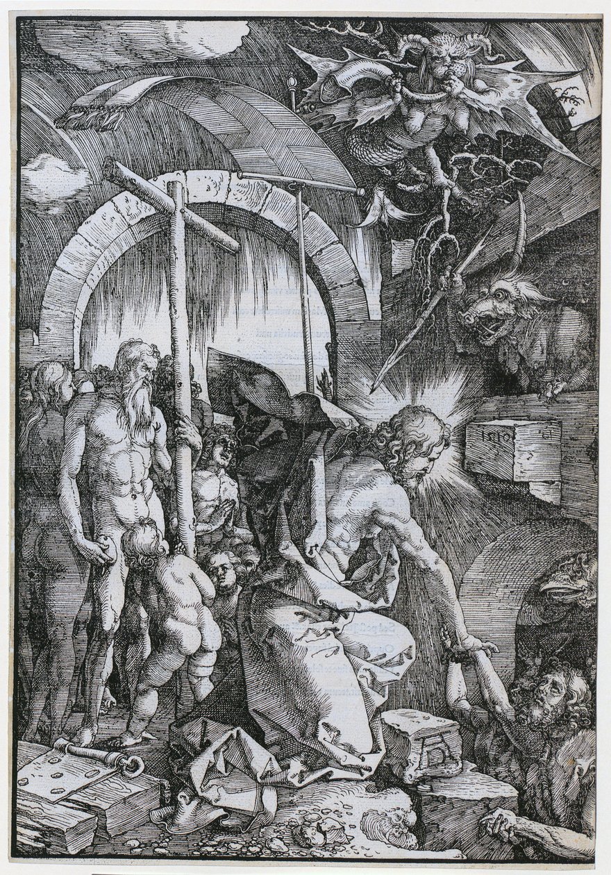 Cristo nel limbo, foglio 11 della serie "La Grande Passione" da Albrecht Dürer