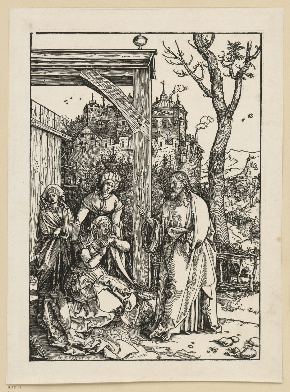 Cristo prende congedo da sua madre (Vita della Vergine) da Albrecht Dürer