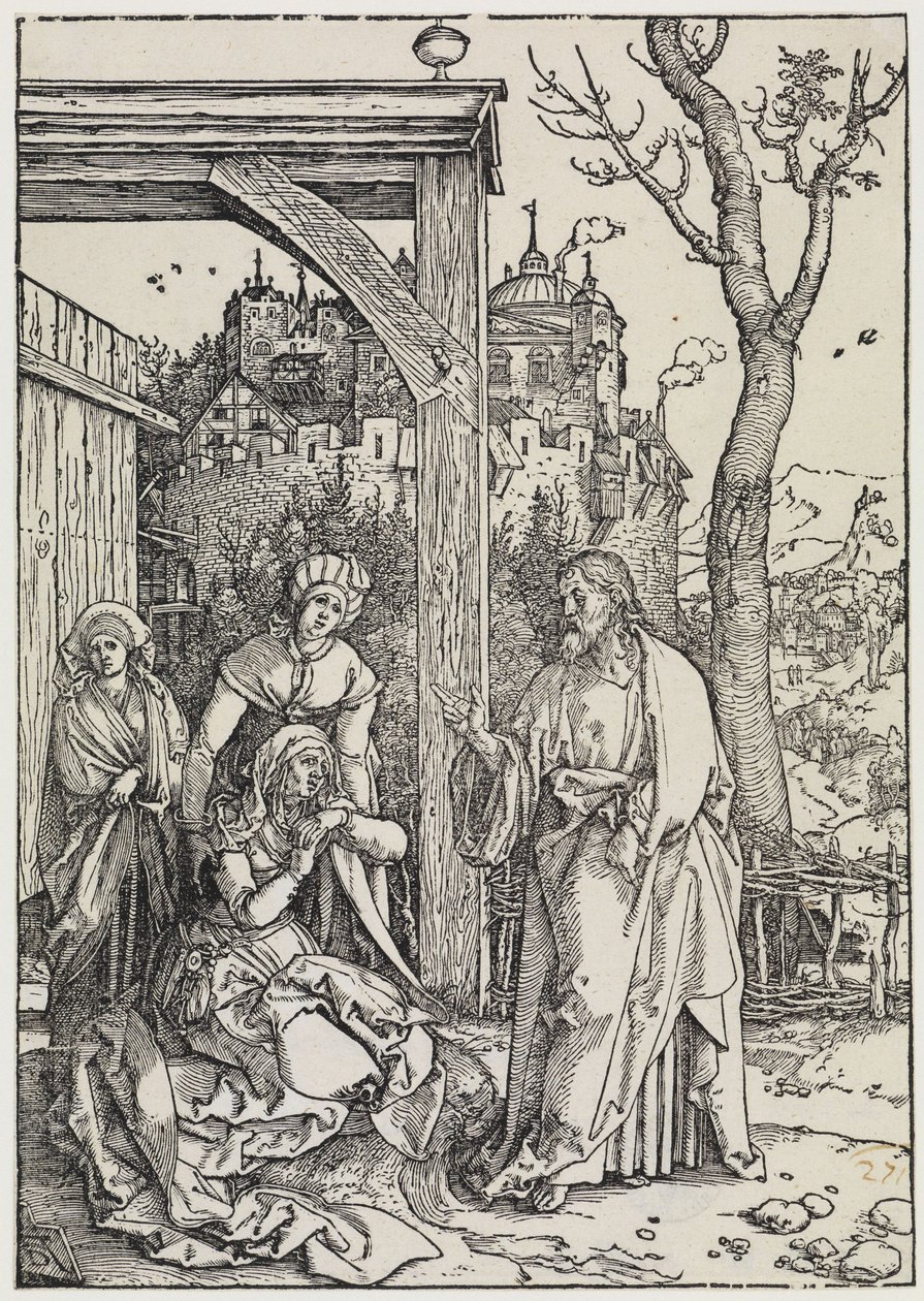 Cristo si congeda da sua madre da Albrecht Dürer