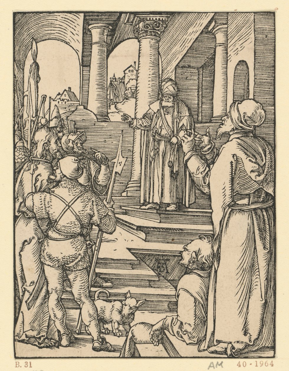 Cristo davanti a Pilato (Piccola Passione) da Albrecht Dürer
