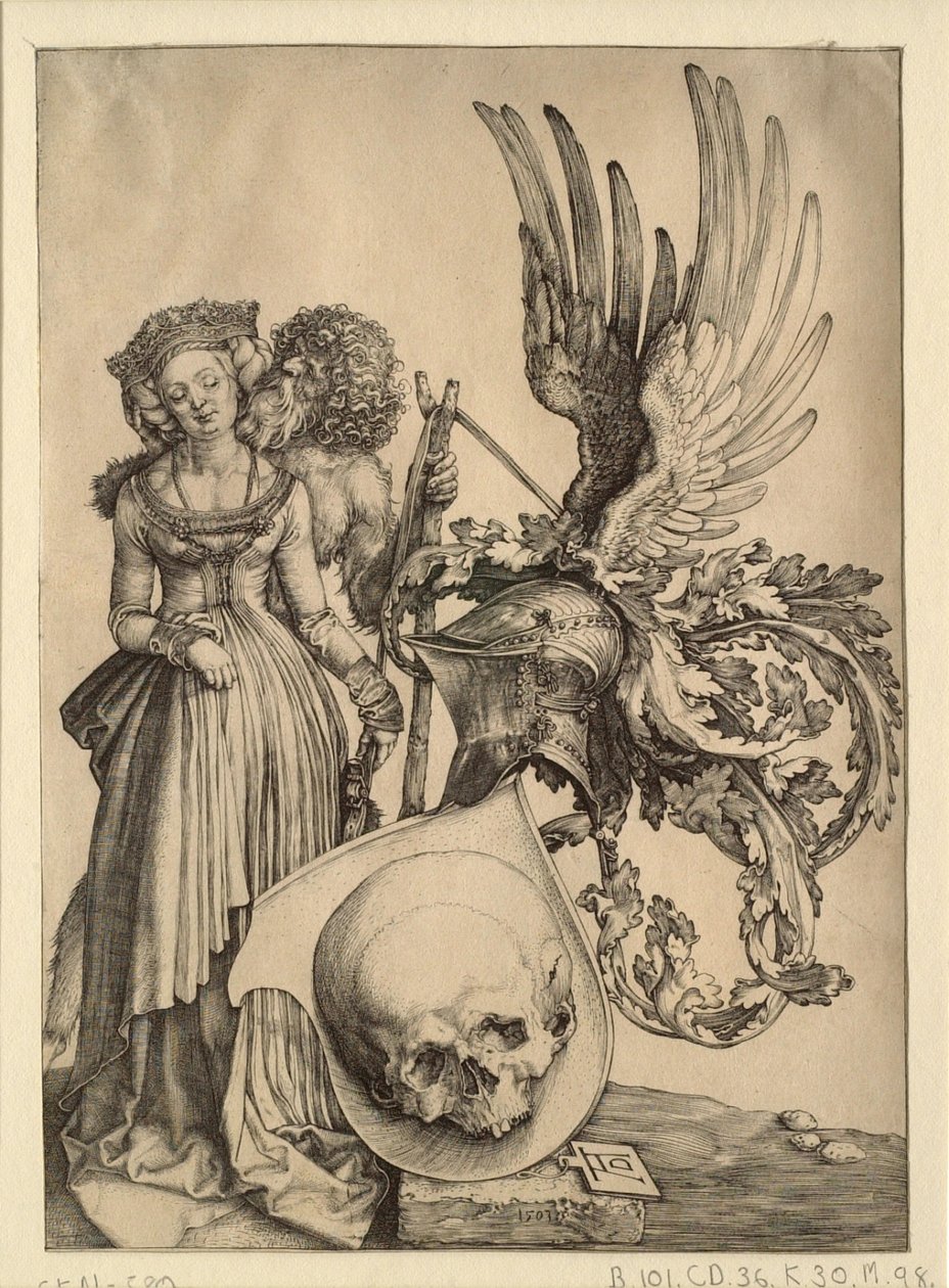 Stemma con un teschio da Albrecht Dürer