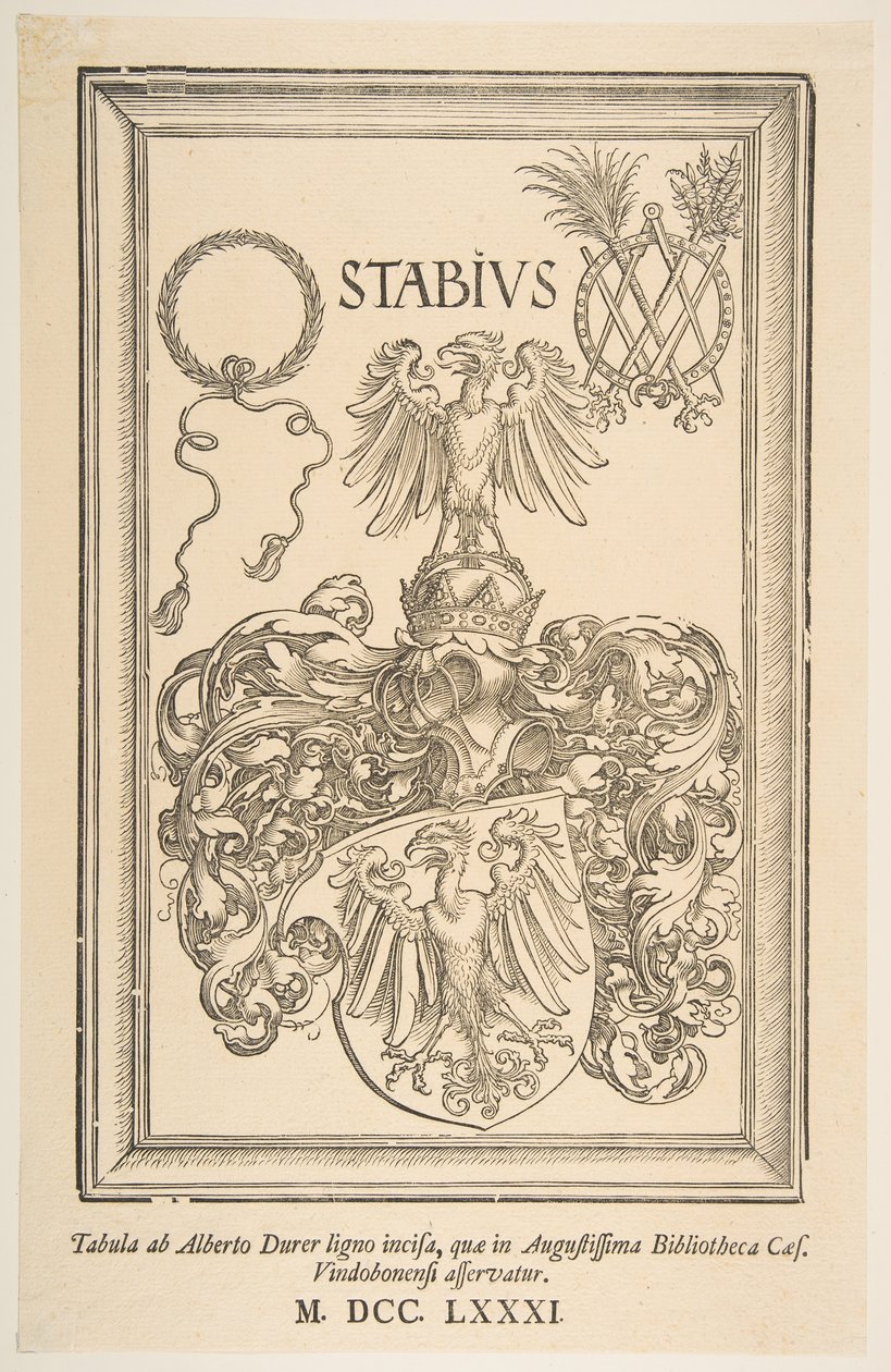 Stemma di Johan Stabius da Albrecht Dürer