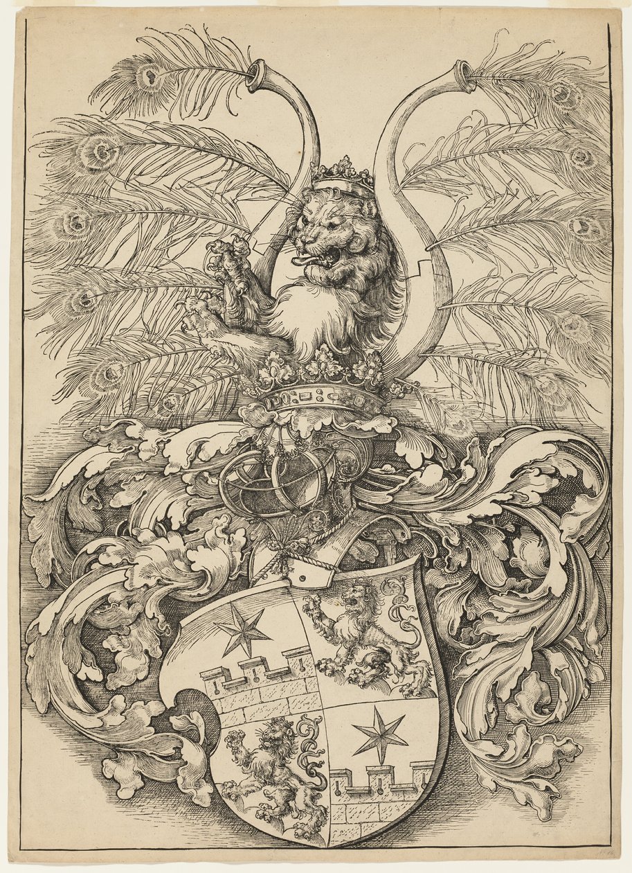 Stemma di Wilhelm e Wolfgang Rogendorf da Albrecht Dürer