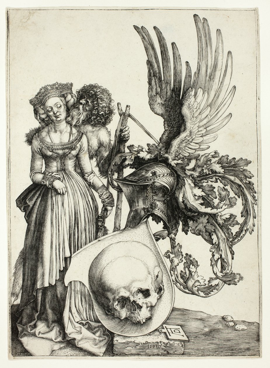 Stemma con un teschio da Albrecht Dürer