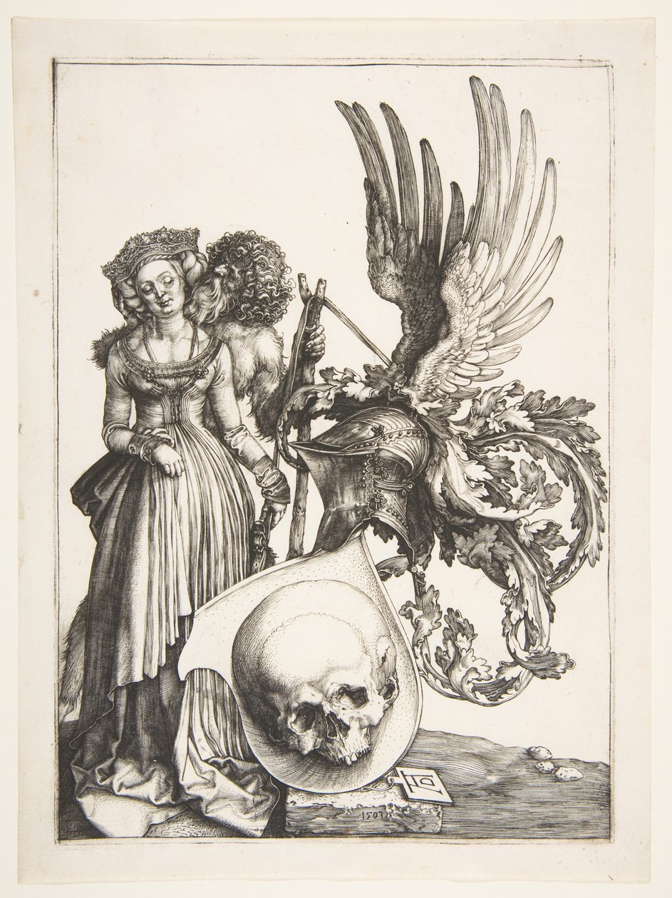 Stemma con un teschio da Albrecht Dürer