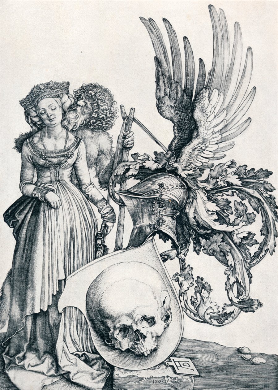 Stemma con un teschio, 1503 1906 da Albrecht Dürer