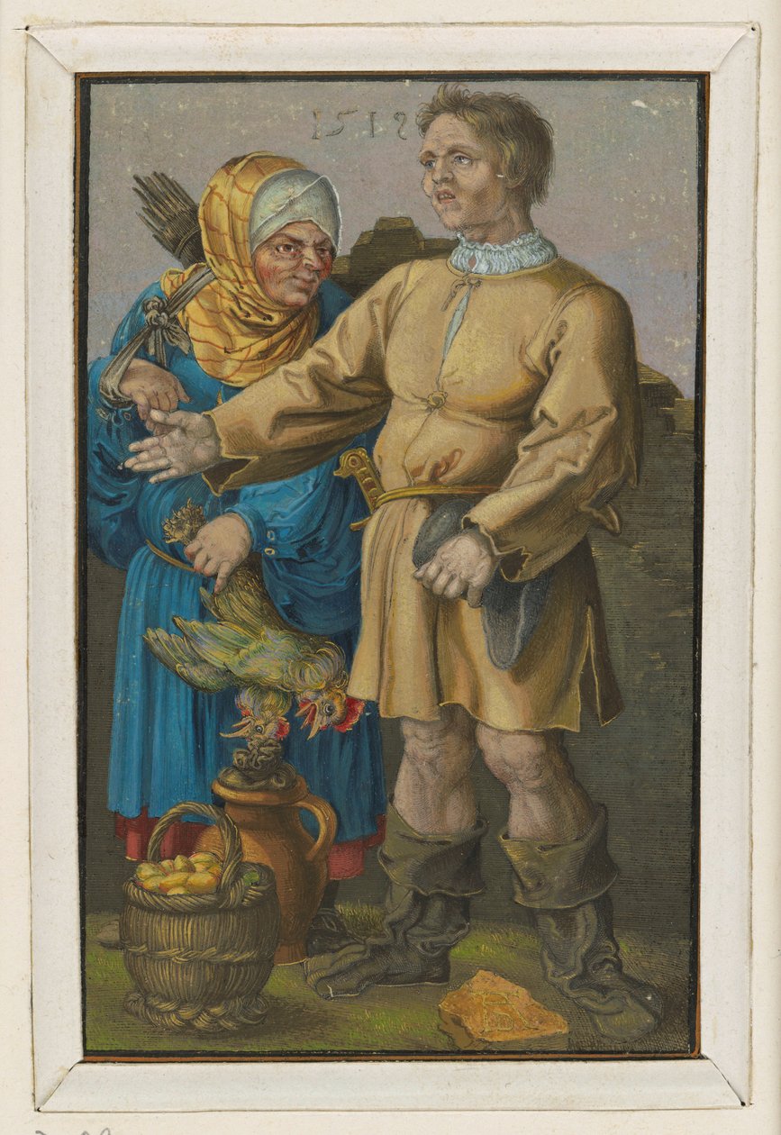La coppia di contadini al mercato da Albrecht Dürer