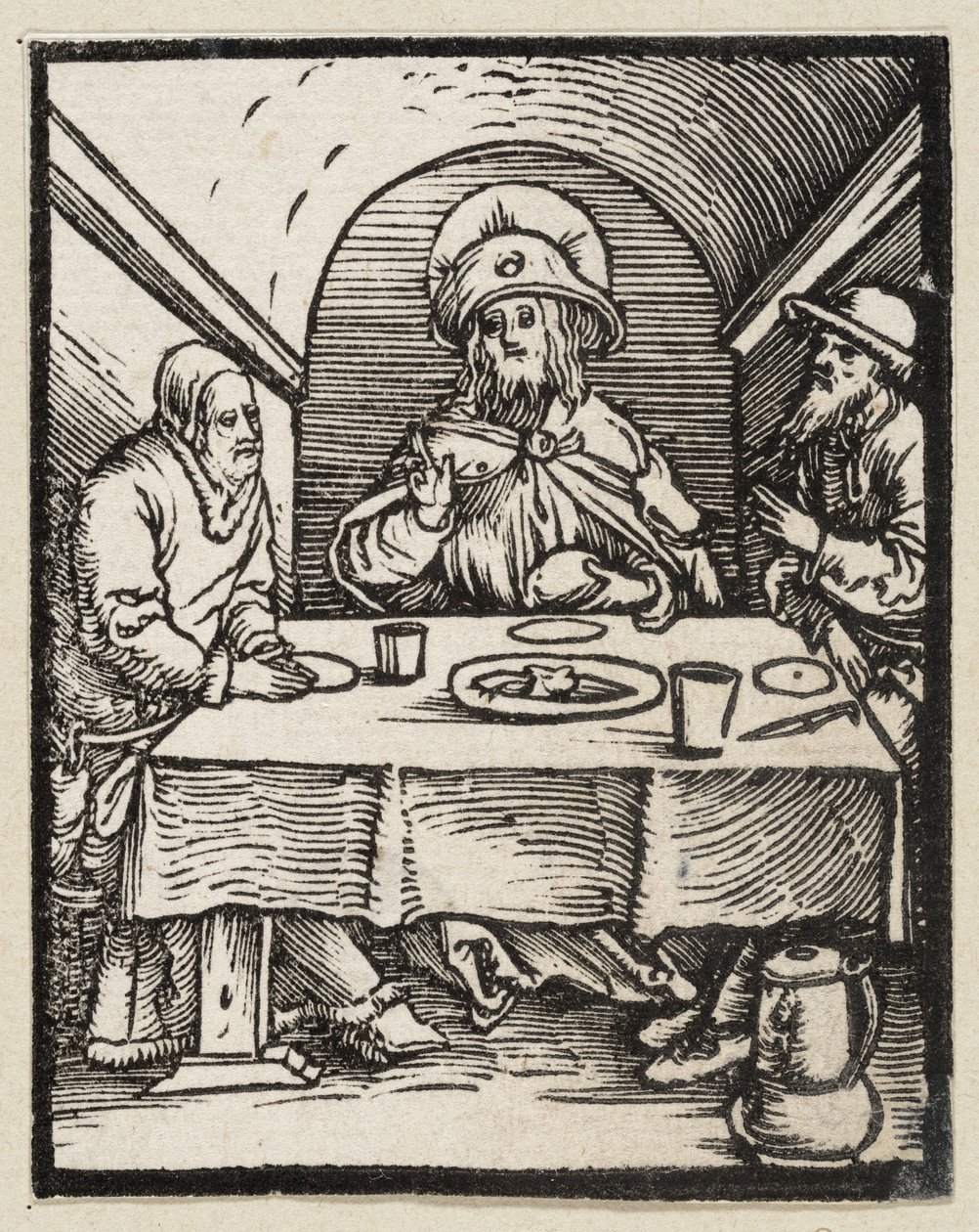Il banchetto di Emmaus (43 temi religiosi) da Albrecht Dürer