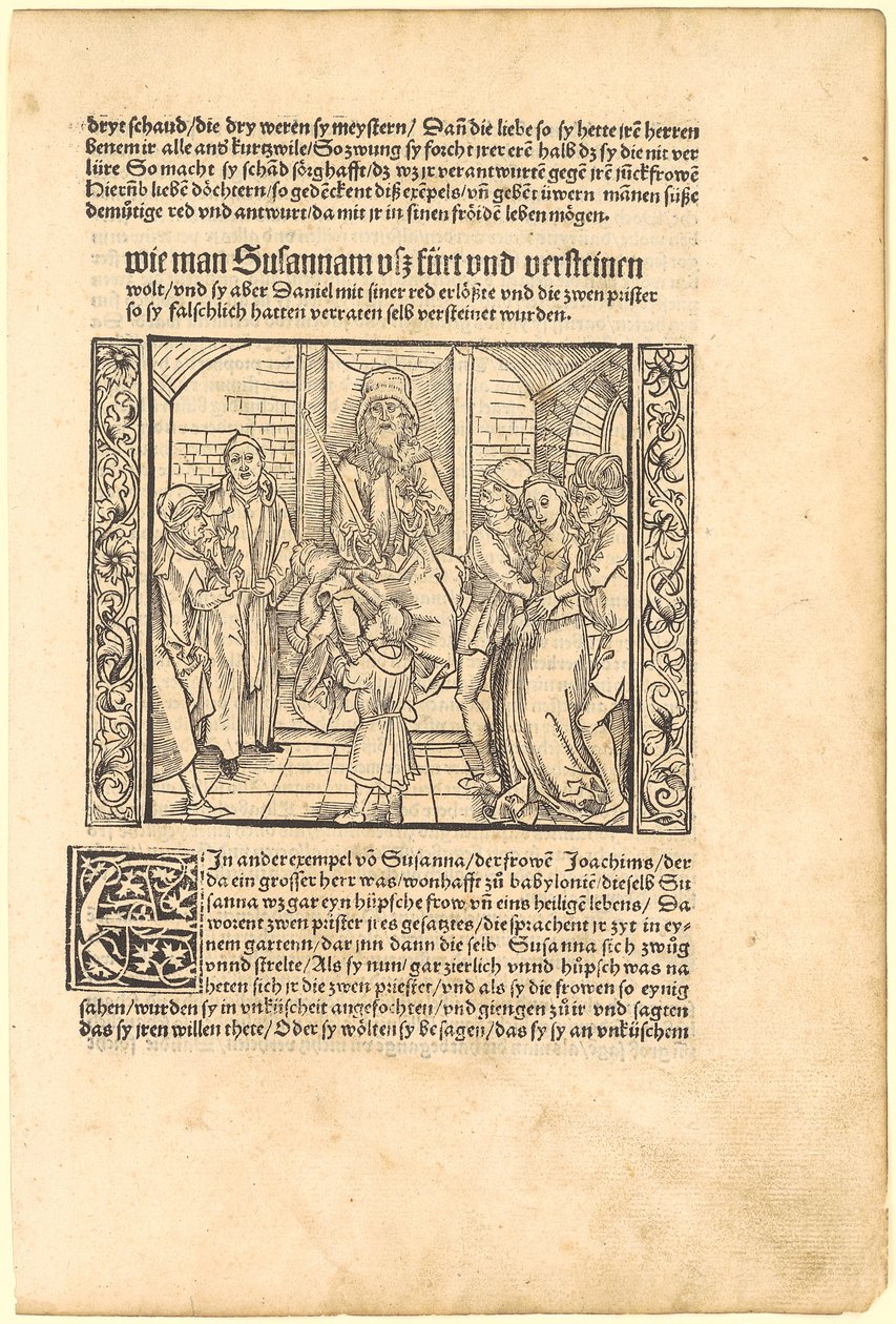 Il fanciullo Daniele smaschera gli accusatori di Susanna davanti al tribunale da Albrecht Dürer