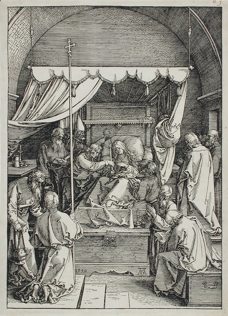 La morte della Vergine da Albrecht Dürer
