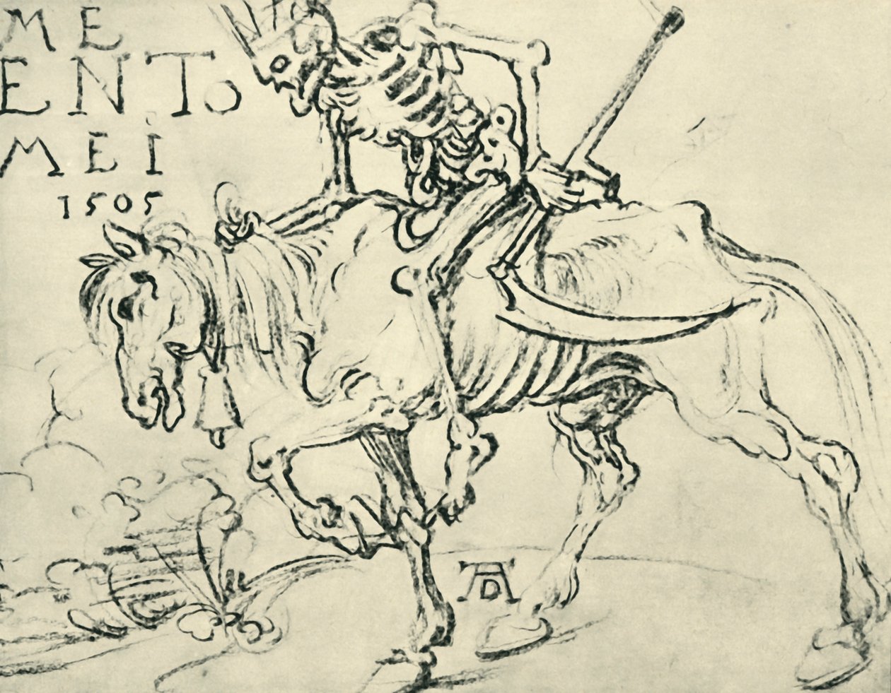 La morte a cavallo, 1505, 1943 da Albrecht Dürer