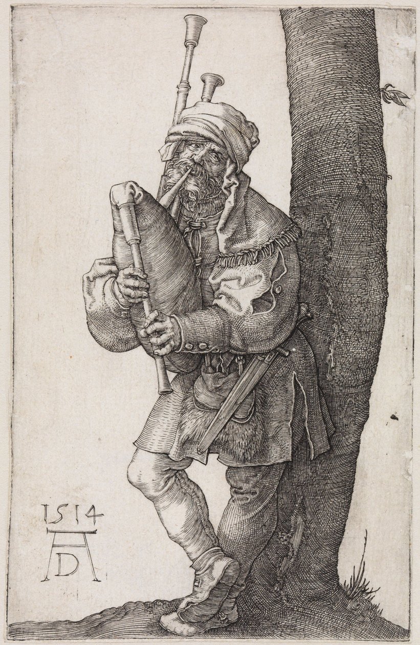 Il suonatore di cornamusa da Albrecht Dürer