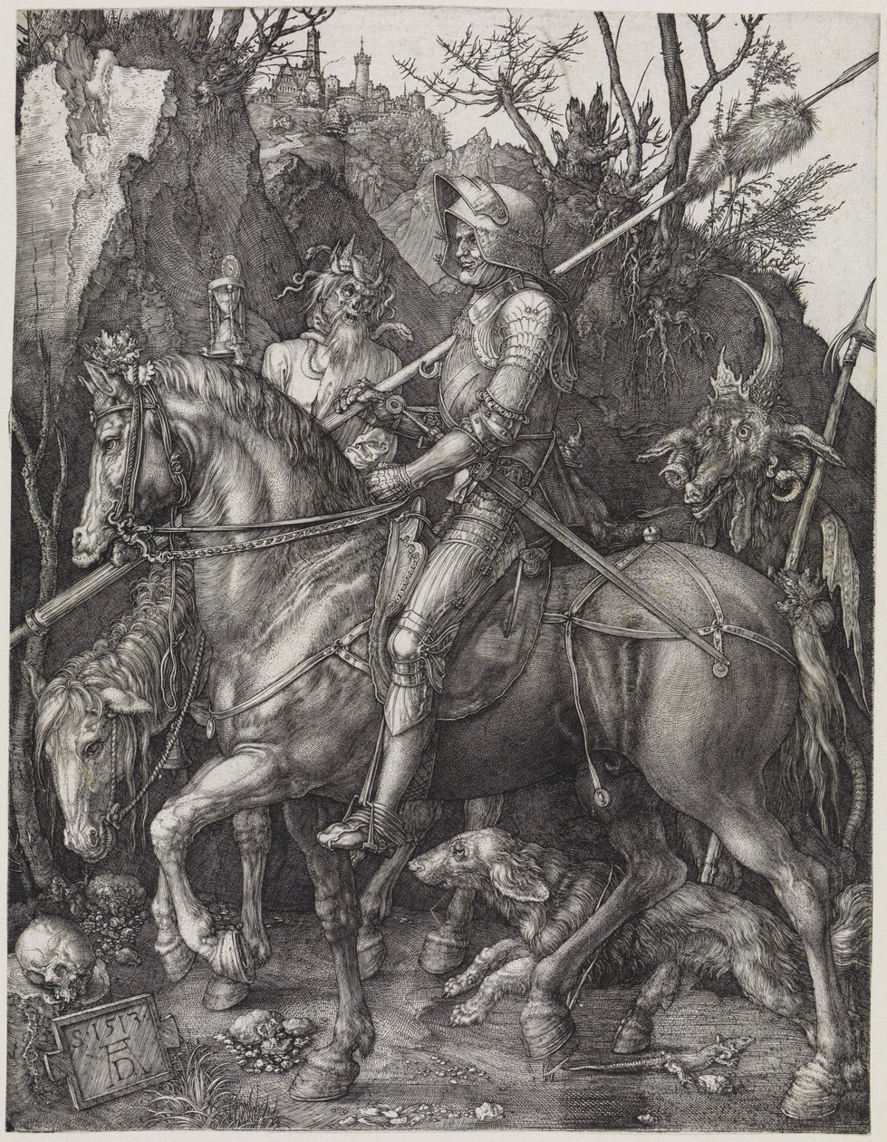 Il cavaliere (Cavaliere, morte e diavolo) da Albrecht Dürer