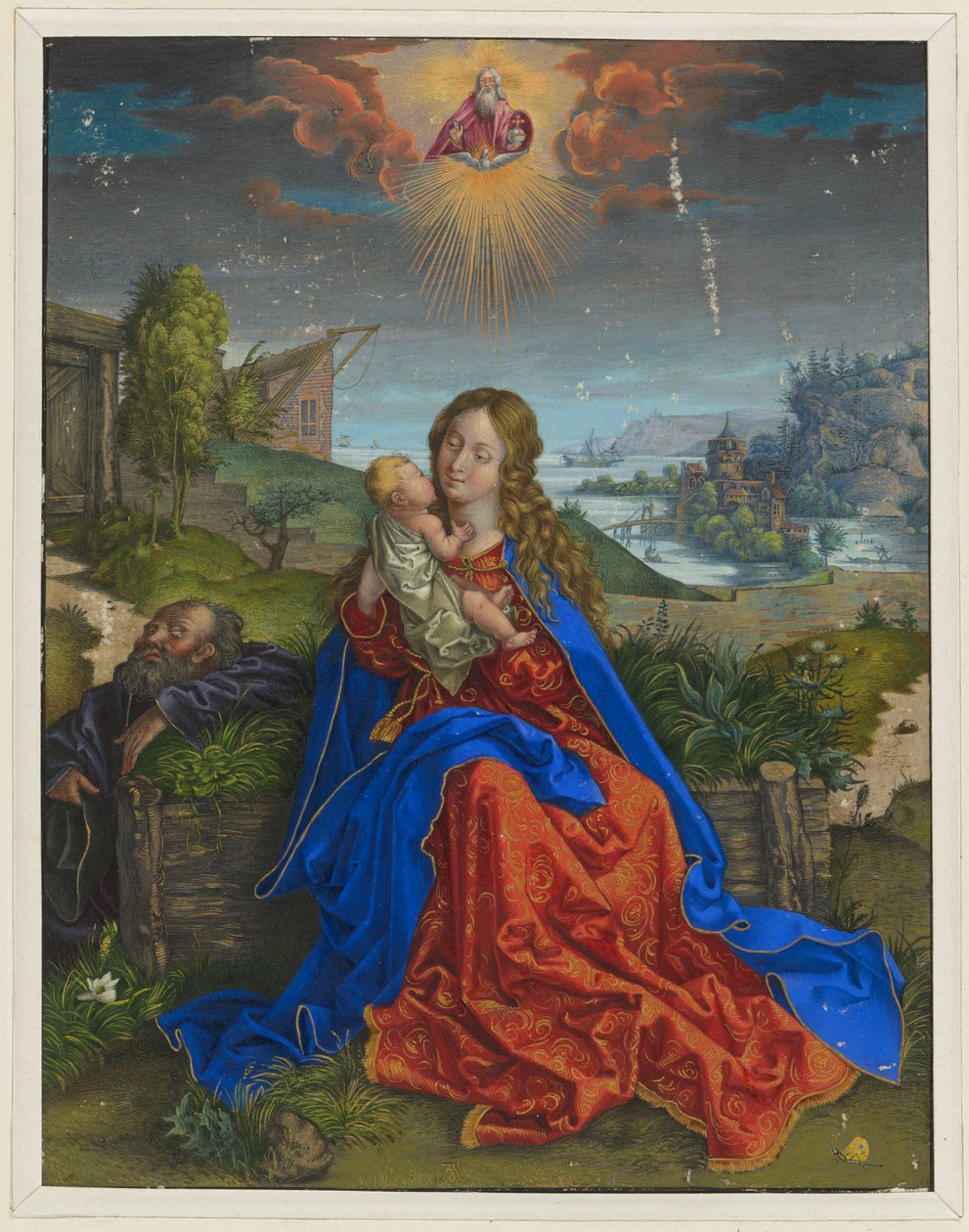 La Sacra Famiglia con la farfalla da Albrecht Dürer
