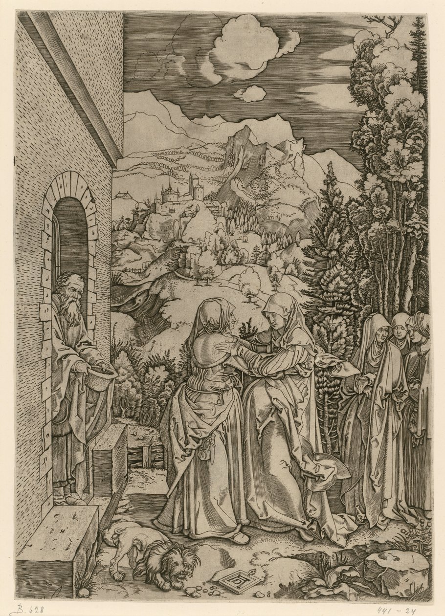 La Visitazione (Vita di Maria) da Albrecht Dürer