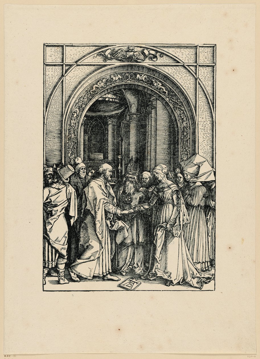 Il fidanzamento di Maria (Vita di Maria) da Albrecht Dürer