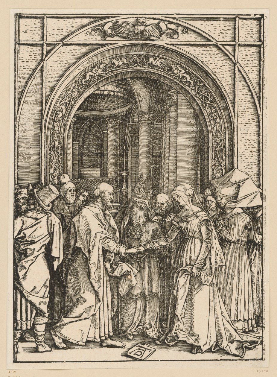 Il fidanzamento di Maria (Vita di Maria) da Albrecht Dürer