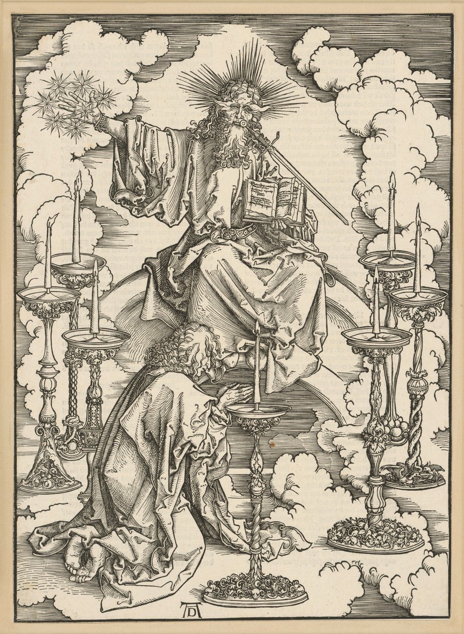 La visione dei sette candelabri (Apocalisse) da Albrecht Dürer