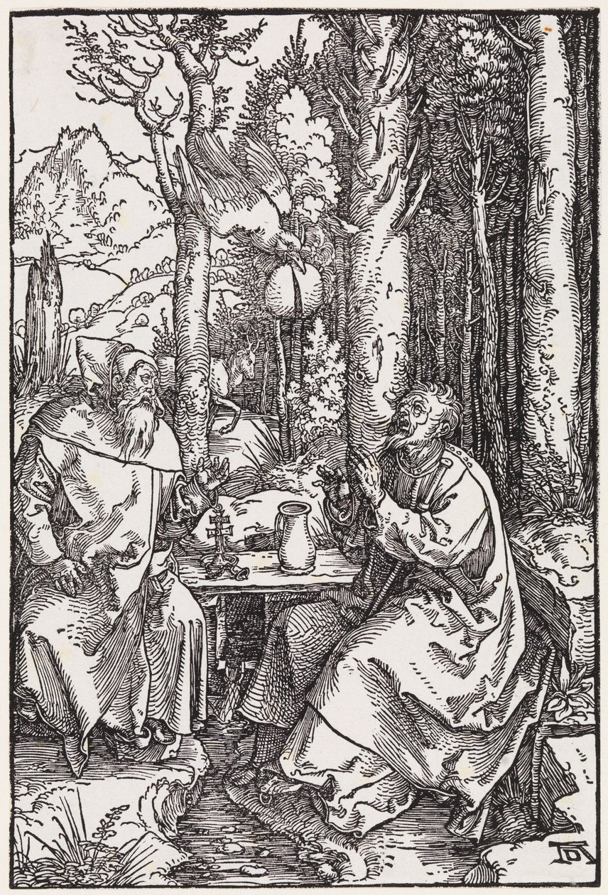 I santi eremiti Antonio e Paolo da Albrecht Dürer