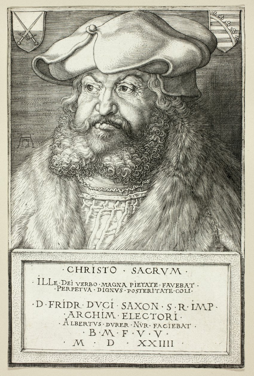 Elettore Federico il Saggio di Sassonia da Albrecht Dürer