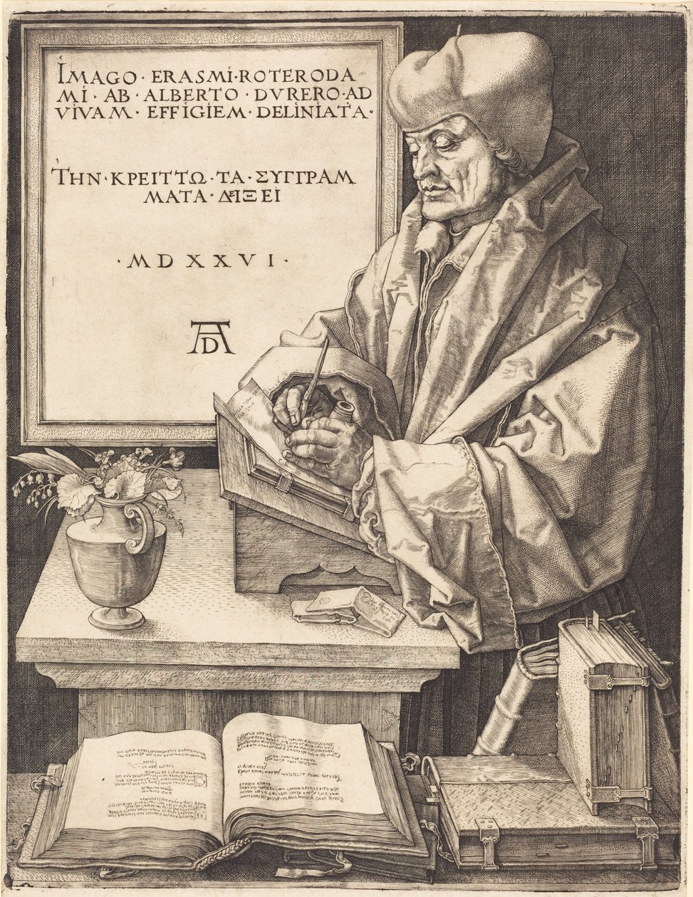 Erasmo da Rotterdam da Albrecht Dürer