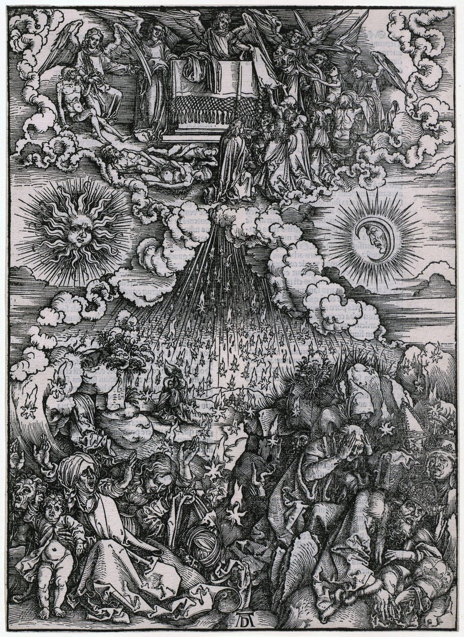 Apertura del quinto e del sesto sigillo, figura IV, tavola 6 della serie «L
