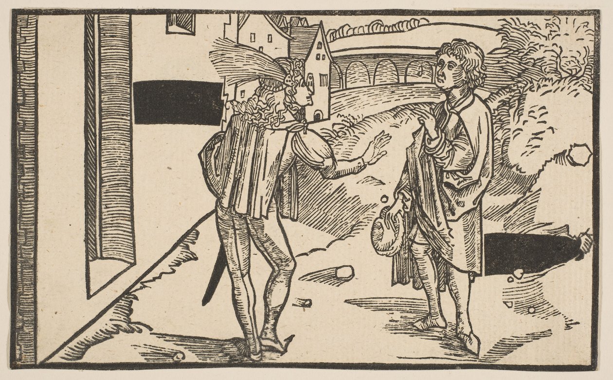 Eunuchus, dalla Commedia di Terenzio, ristampa del XIX secolo da Albrecht Dürer