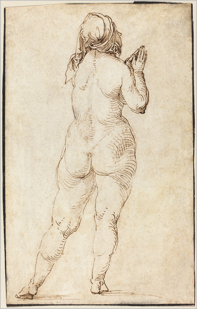 Nudo femminile in preghiera da Albrecht Dürer