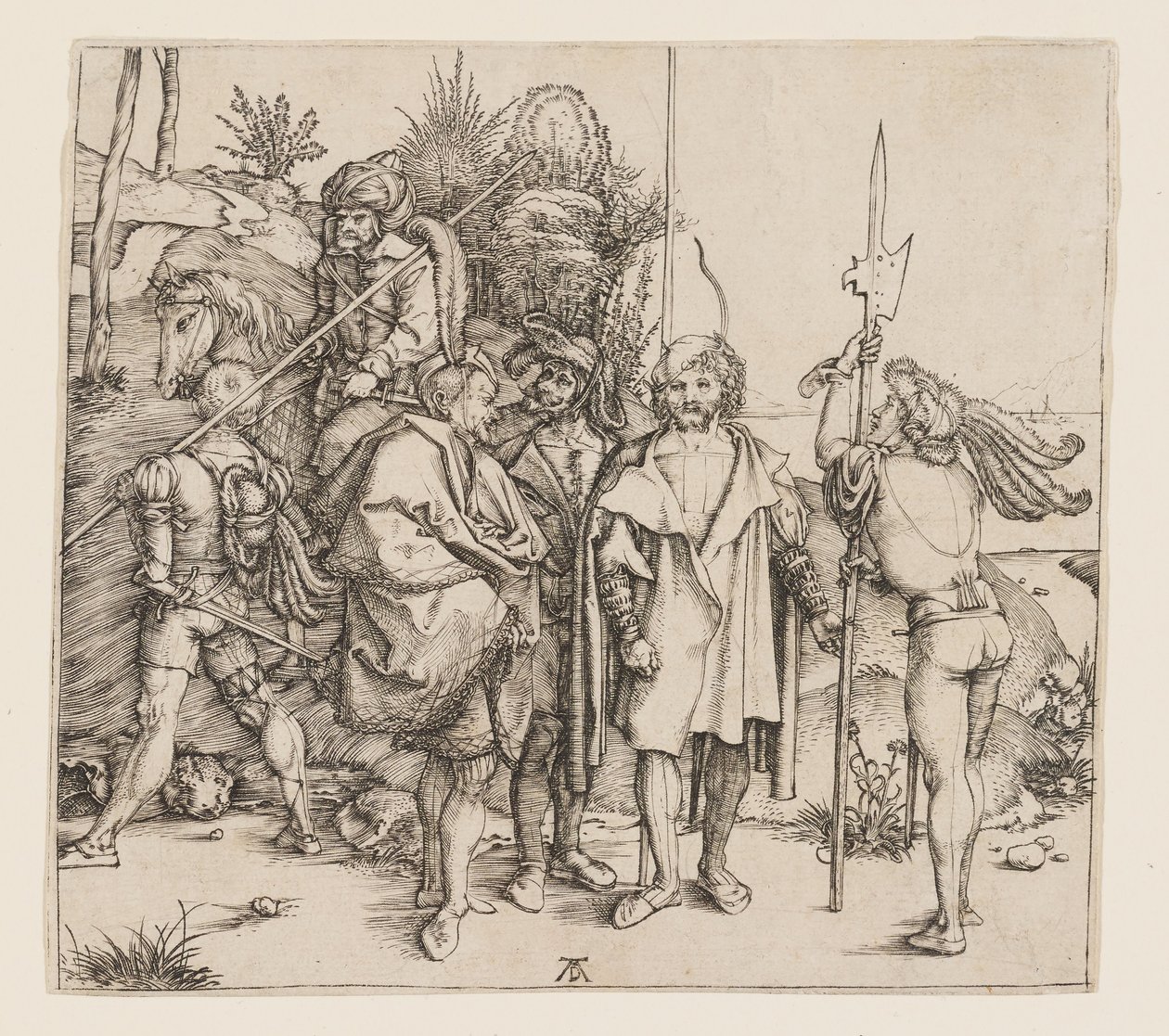 Cinque fanti e un turco a cavallo da Albrecht Dürer