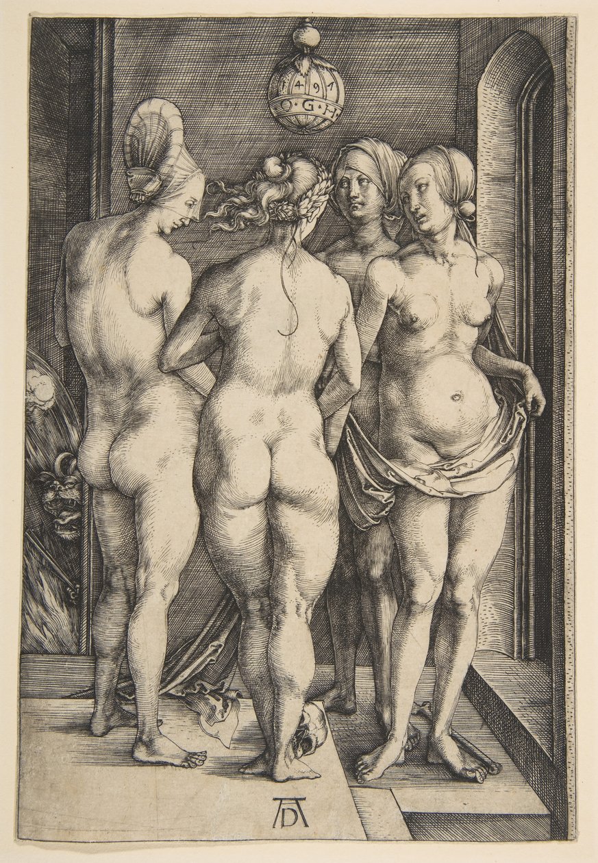 Quattro donne nude, 1497 da Albrecht Dürer