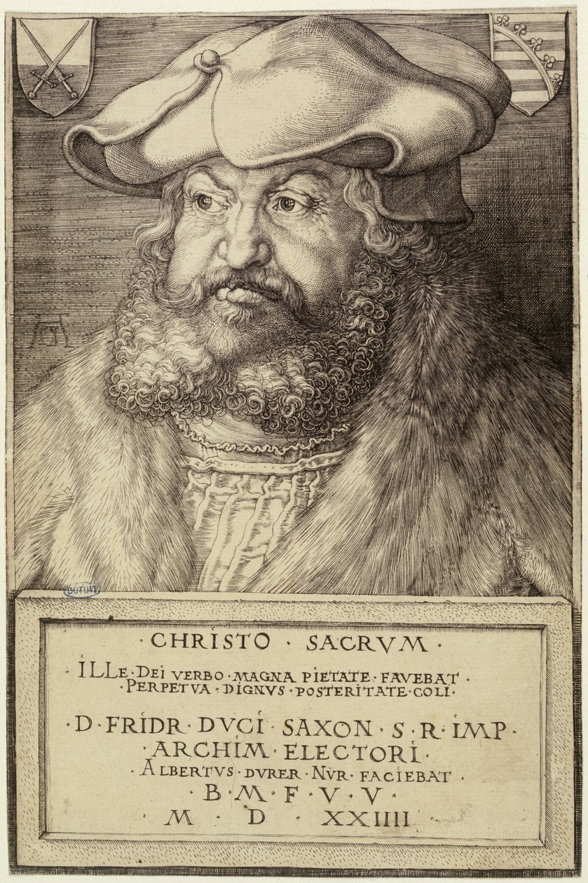 Federico il Saggio, principe elettore di Sassonia (Bartsch 104) da Albrecht Dürer