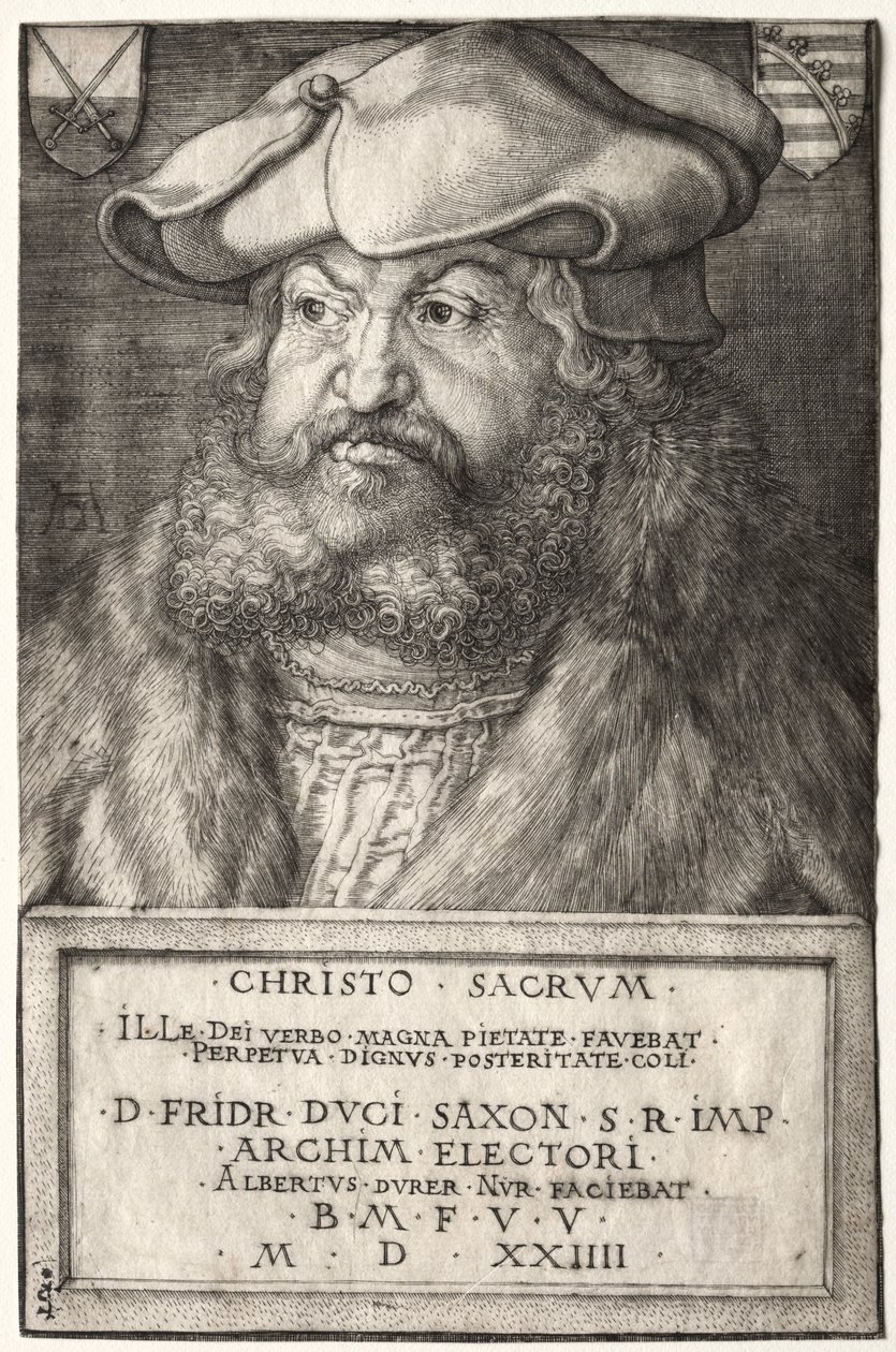 Federico il Saggio, Elettore di Sassonia, 1524 da Albrecht Dürer