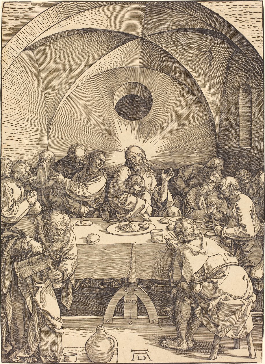 Francese:  La Cène La Grande Passione: 01. Ultima Cena da Albrecht Dürer