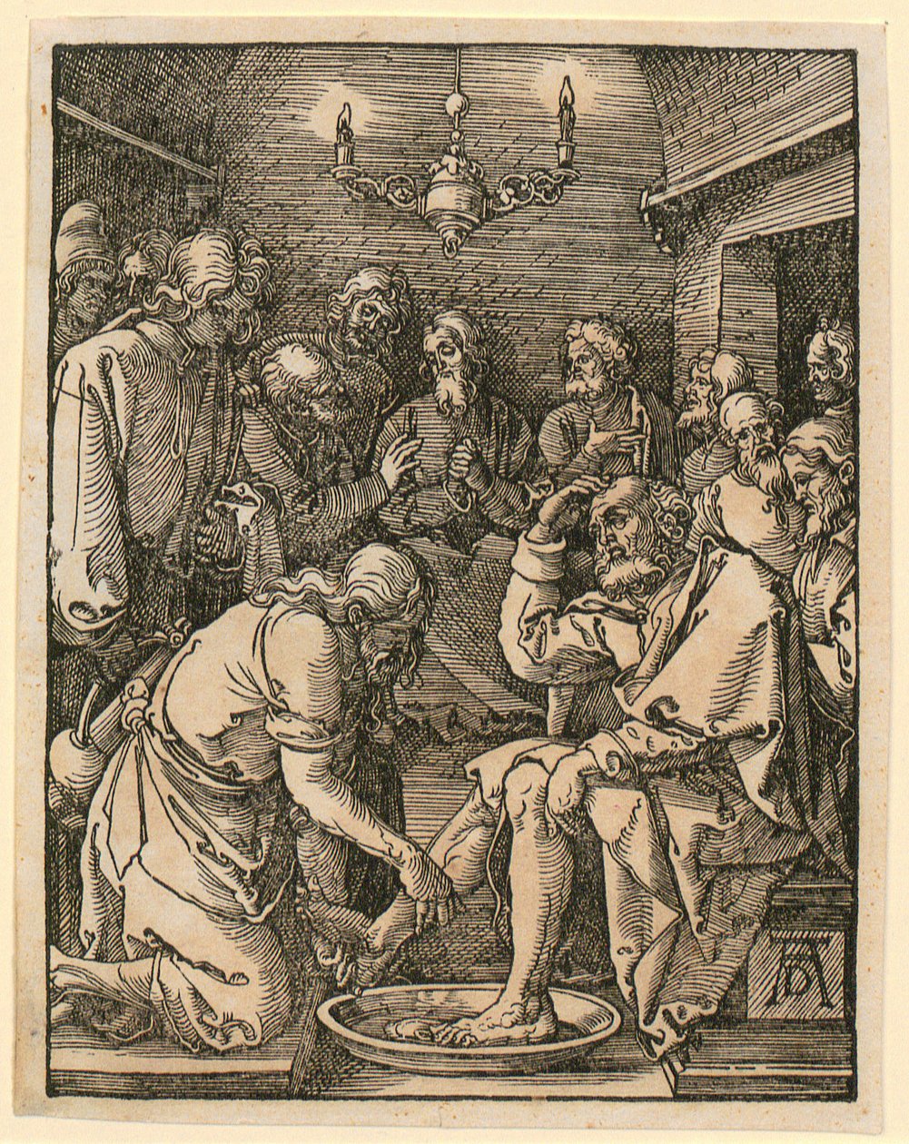 Lavanda dei piedi, tavola 10 della serie «Piccola Passione in xilografia» da Albrecht Dürer