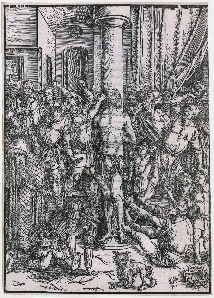 Flagellazione di Cristo, tavola 5 della serie «La grande Passione» da Albrecht Dürer