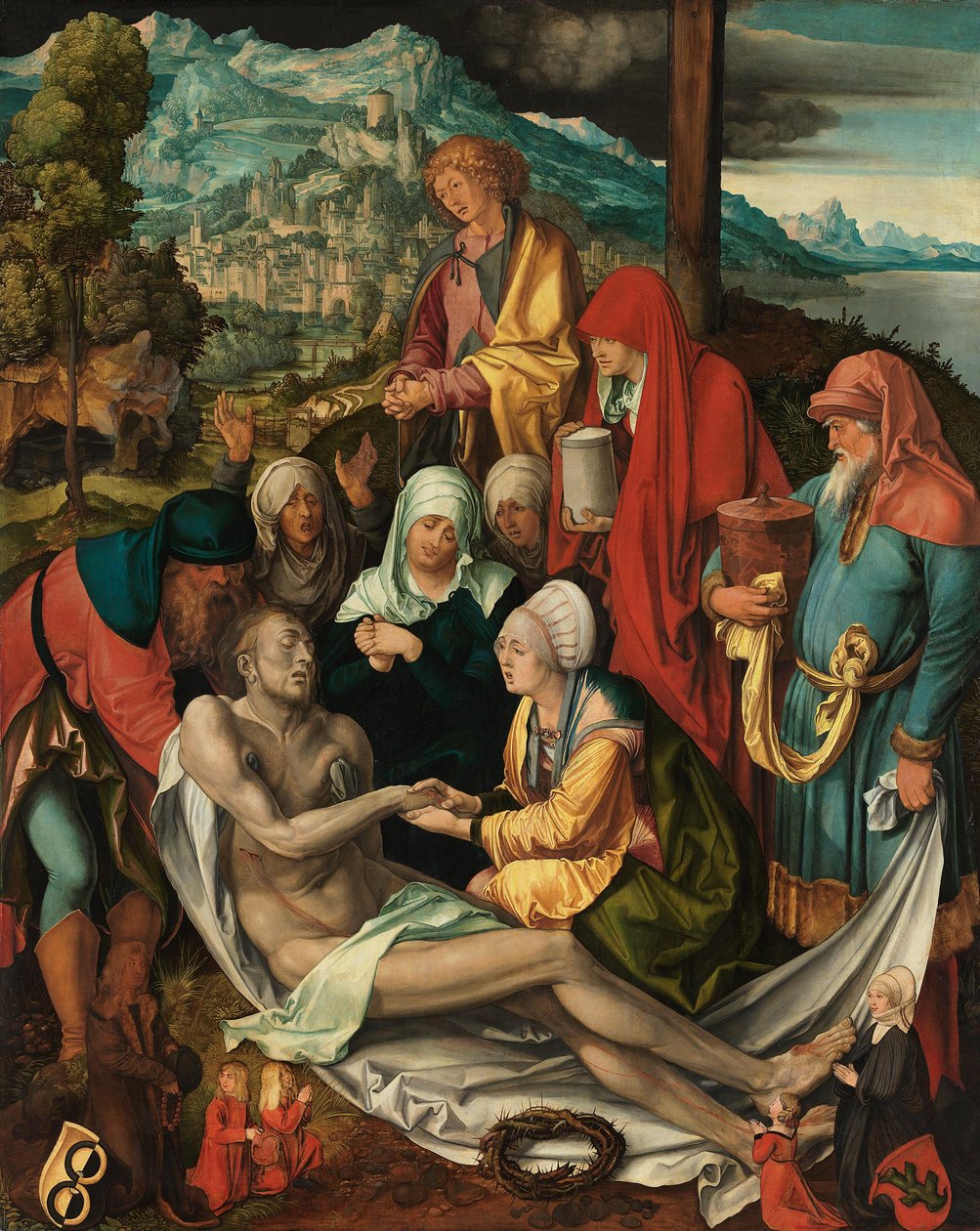 Tedesco: Beweinung Christi ("Glimsche Beweinung") Lamento di Cristo da Albrecht Dürer