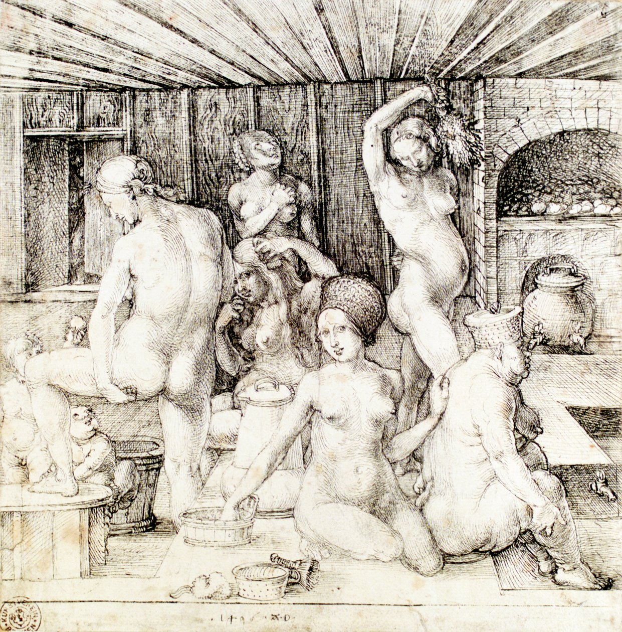 Tedesco: Frauenbad Il bagno delle donne da Albrecht Dürer