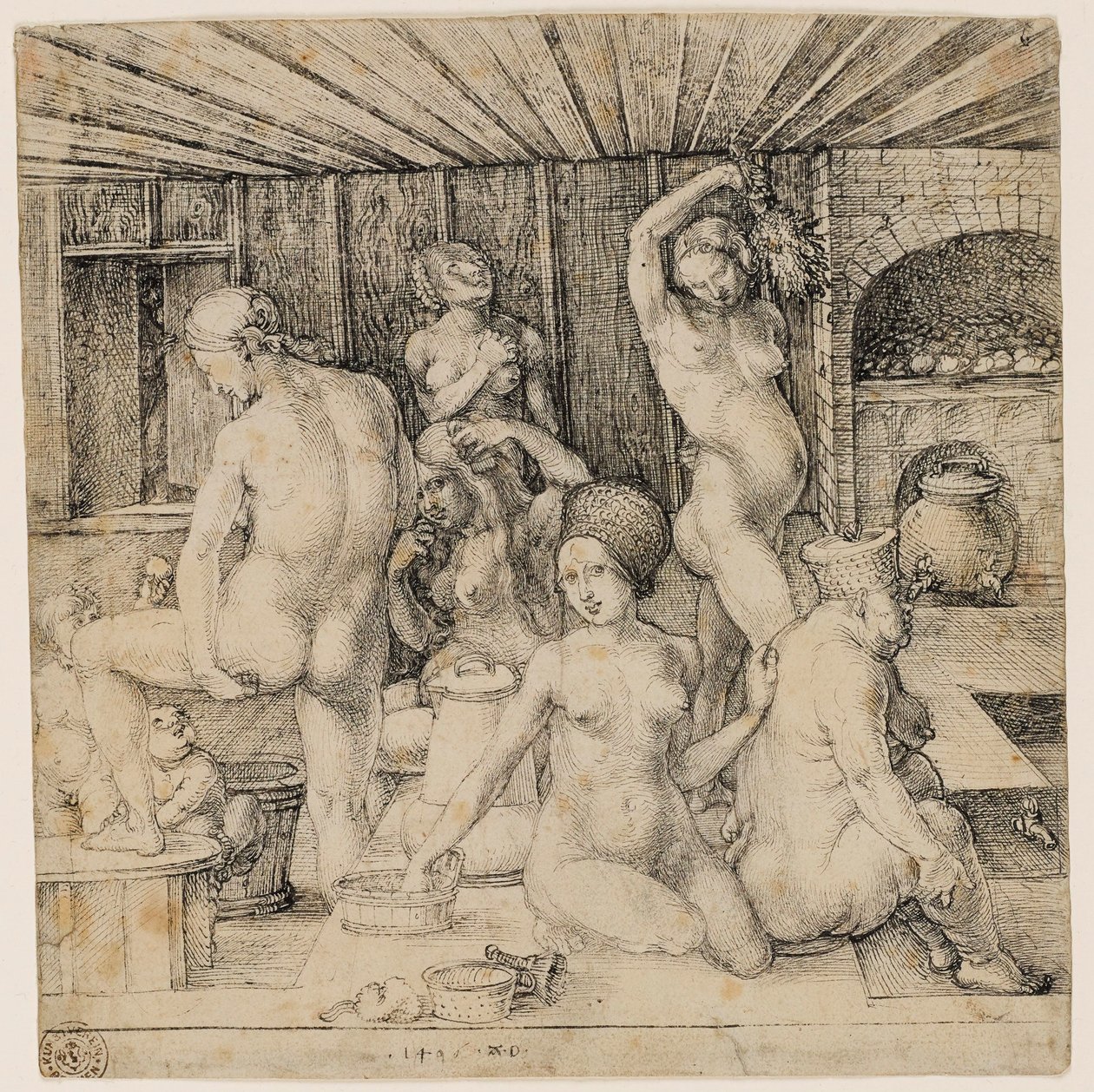 Tedesco: Bagno femminile Frauenbad da Albrecht Dürer