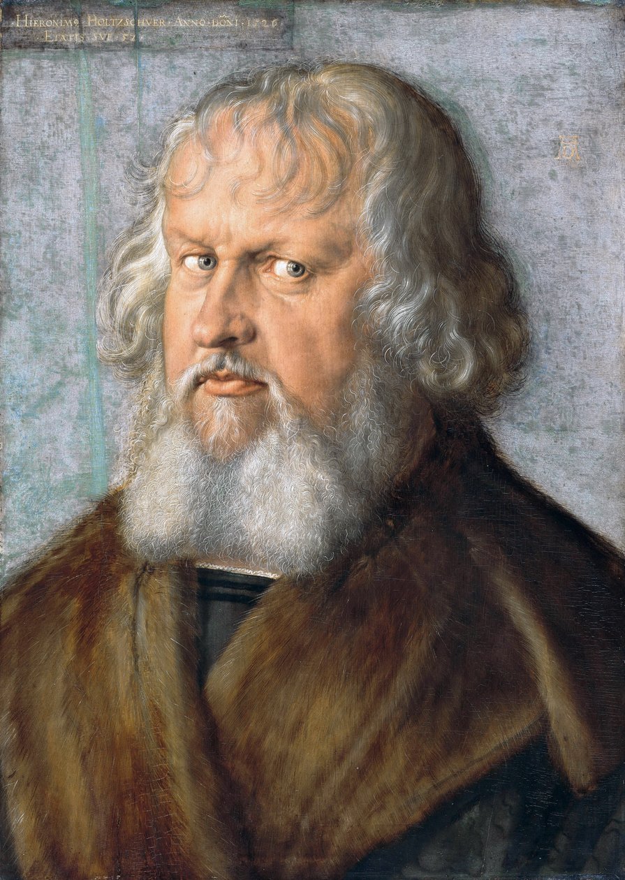 Tedesco: Hieronymus Holzschuher (1469-1529) Ritratto di Hieronymus Holzschuher da Albrecht Dürer
