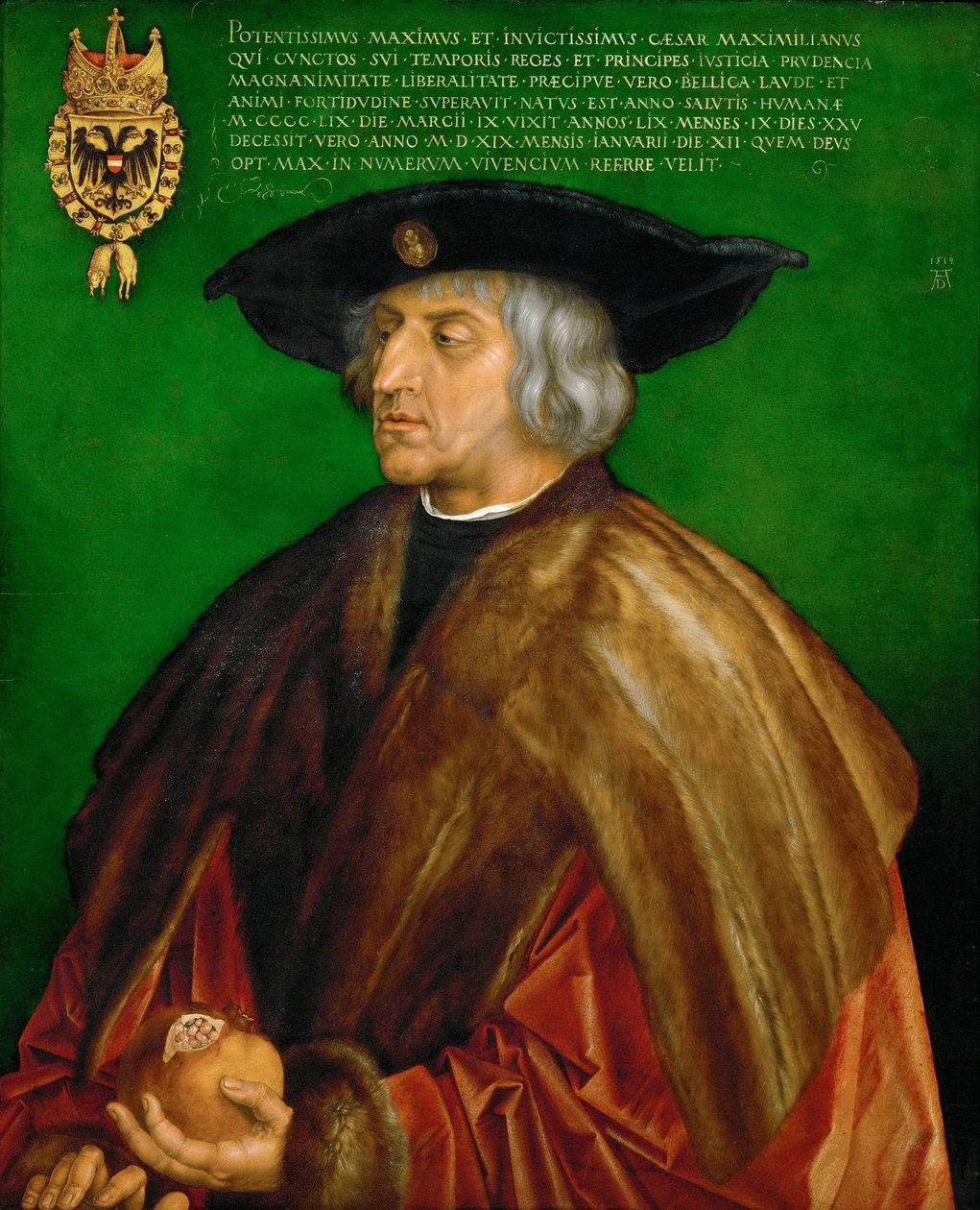 Tedesco: Kaiser Maximilian I. Massimiliano I, Imperatore del Sacro Romano Impero. da Albrecht Dürer