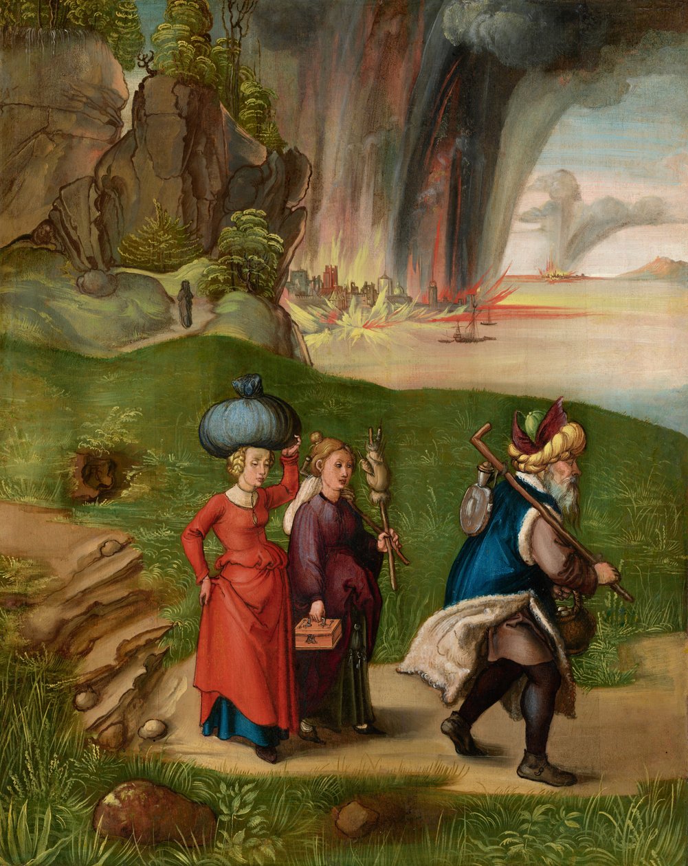 Tedesco: Lot und seine Töchter Lot e le sue figlie da Albrecht Dürer