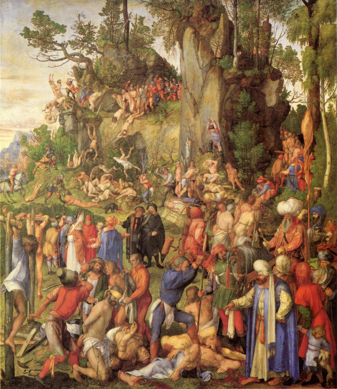 Tedesco: Marter der zehntausend Christen Martirio dei Diecimila da Albrecht Dürer