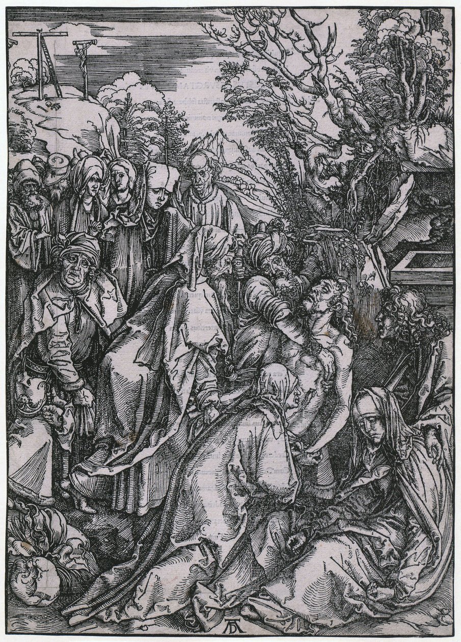 Deposizione di Cristo, tavola 10 della serie «La Grande Passione» da Albrecht Dürer